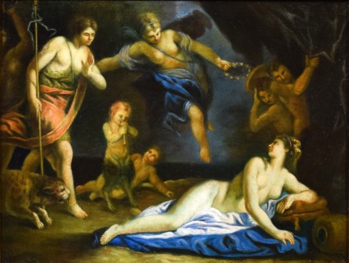 Tableaux et dessins Tableaux XVIIIe siècle - Bacchus, Vénus et Ariane - Placido Costanzi (1702-1759)